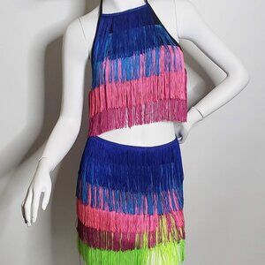 Fringe  Skirt Set